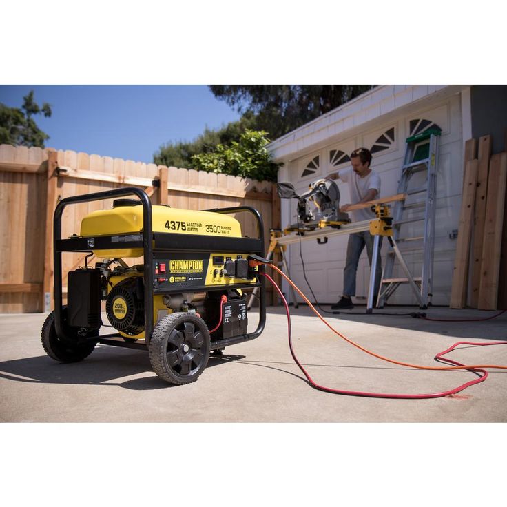 CHAMPION POWER EQUIPMENT 4375/3500-Watt Gasoline Powered RV Ready Portable Generator with Wireless Remote Start (EPA)