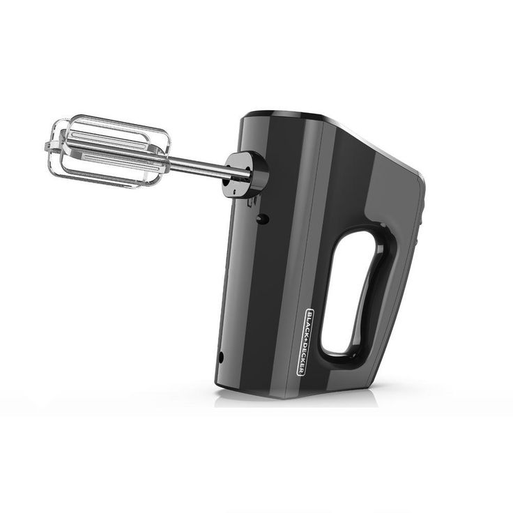 5-Speed Black Hand Mixer with Turbo Boost