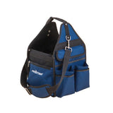 10 in. Open Electric Tool Bag in Black and Blue - Super Arbor