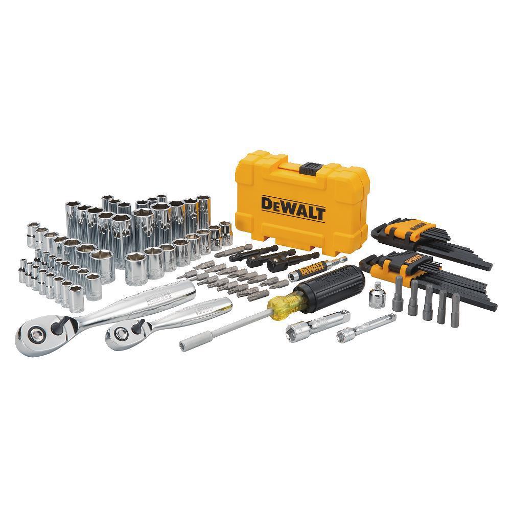 1/4 in. x 3/8 in. Drive Polished Chrome Mechanics Tool Set (108-Piece) - Super Arbor