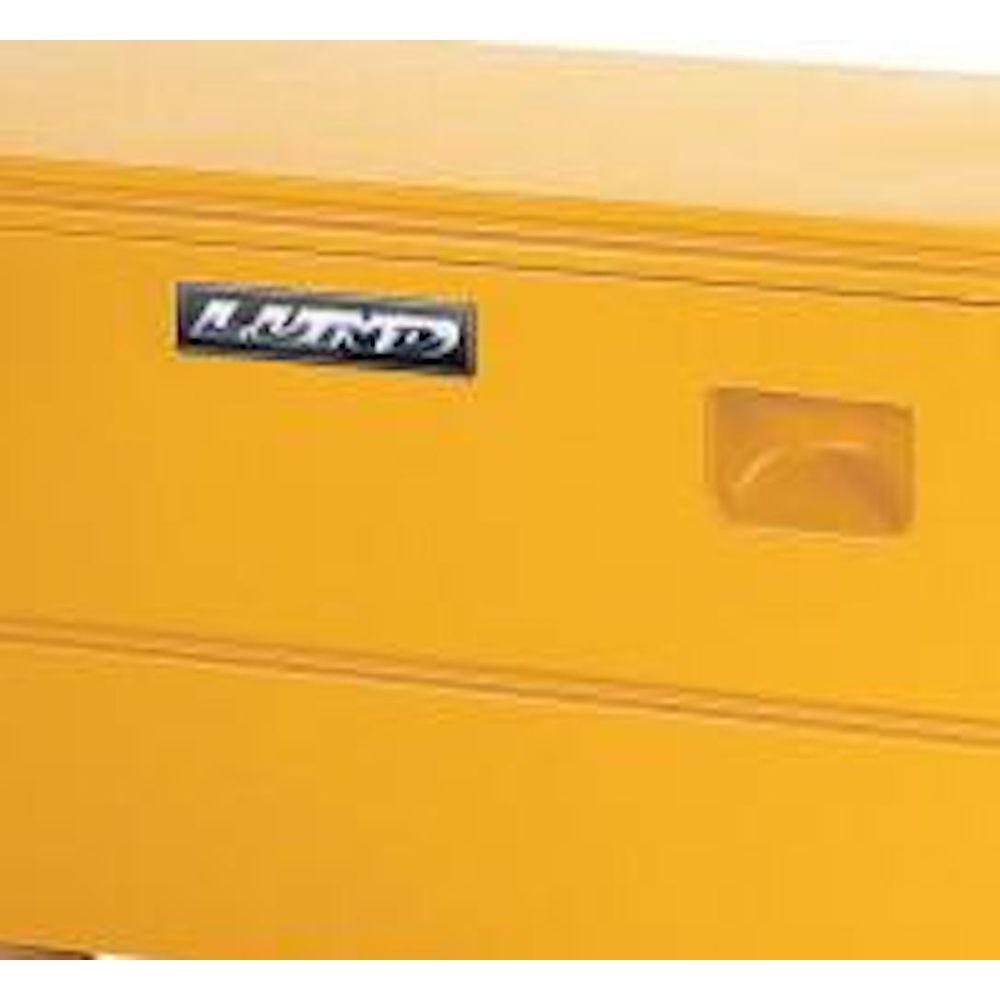 Lund 48 in Yellow Steel Full Size Chest Truck Tool Box with mounting hardware and keys included - Super Arbor
