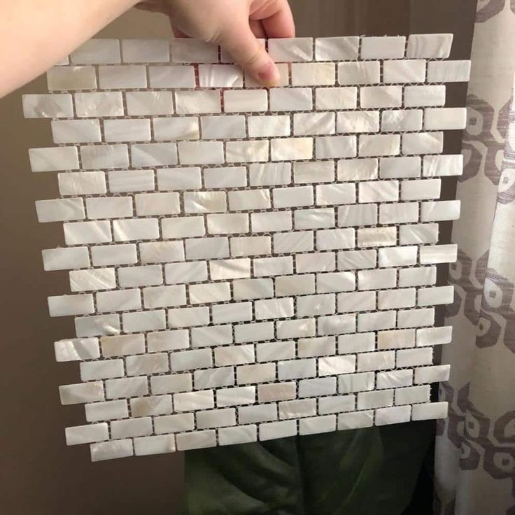 Art3d 11.7 in. x 11.5 in. Mother of Pearl Backsplash Mosaic Subway Tile in Natural White (10-Pack)