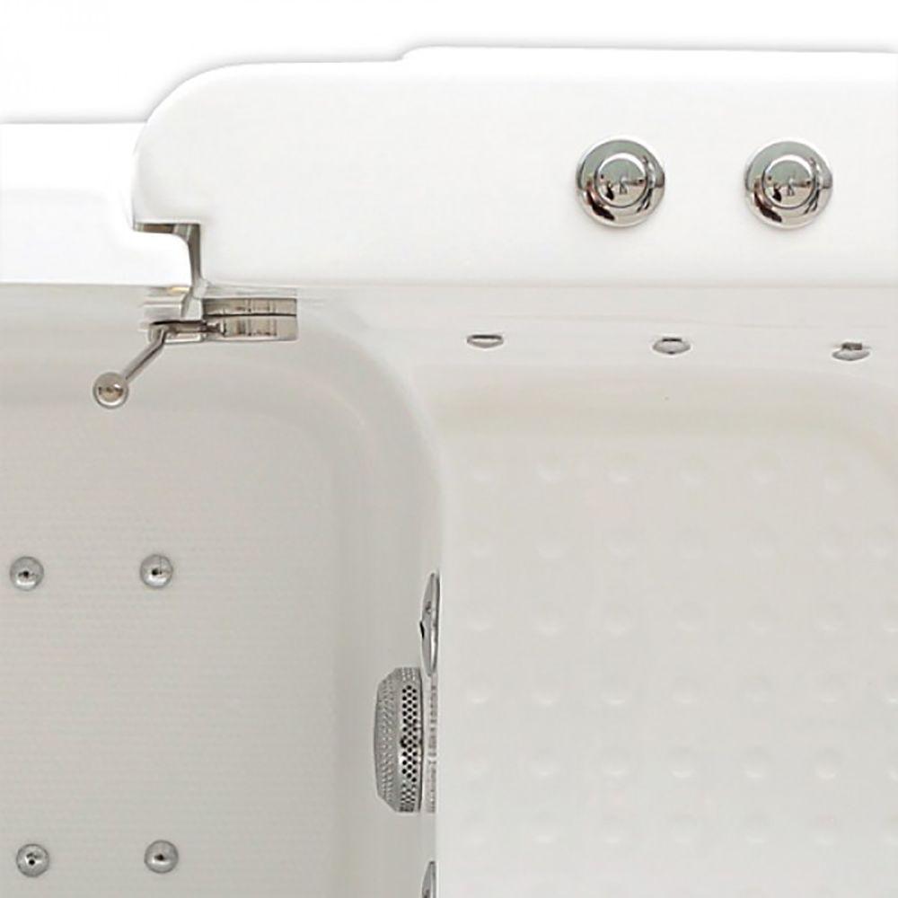 5 ft. Right Drain Walk-In Whirlpool Tub in White - Super Arbor