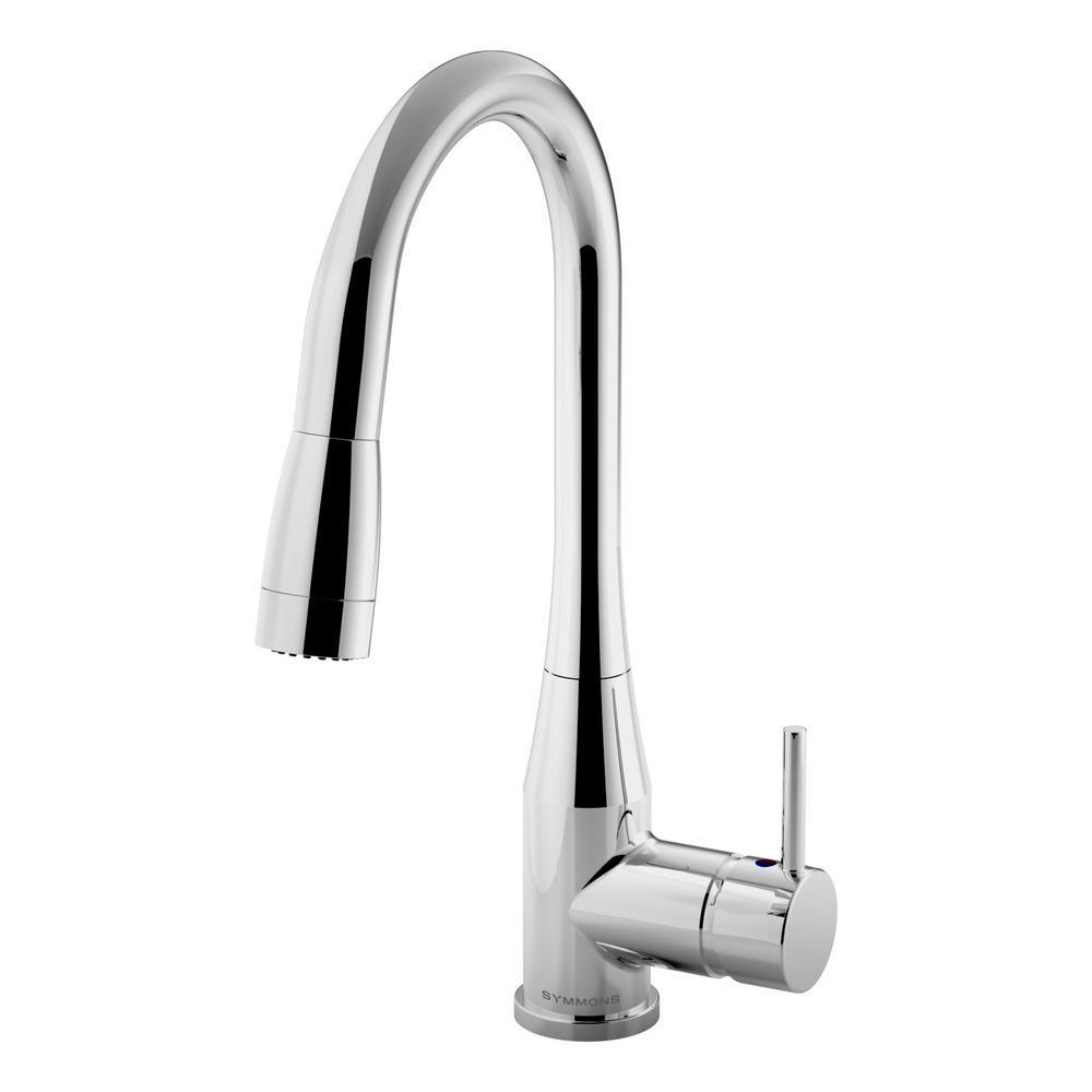 Sereno Single-Handle Pull-Down Sprayer Kitchen Faucet in Brushed Gold - Super Arbor