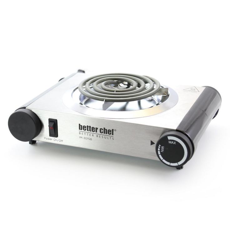 Single Burner Stainless Steel 9 in. Electric Buffet Range Hot Plate