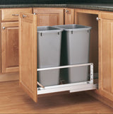 Rev-A-Shelf 50-Quart Plastic Soft Close Pull Out Trash Can