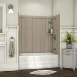 Elite 32 in. x 60 in. x 60 in. 9-Piece Easy Up Adhesive Tub Surround in Calypso - Super Arbor