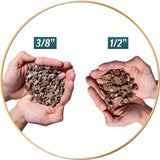Southwest Boulder & Stone 0.50 cu. ft. 3/8 in. White Ice Bagged Landscape Rock and Pebble for Gardening, Landscaping, Driveways and Walkways - Super Arbor
