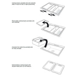 Dual Mount Stainless Steel 33 in. 4-Hole Single Bowl Kitchen Sink in Satin