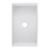 Sutton Place Farmhouse Fireclay 33 in. Single Bowl Kitchen Sink with Grid with Grid and Strainer