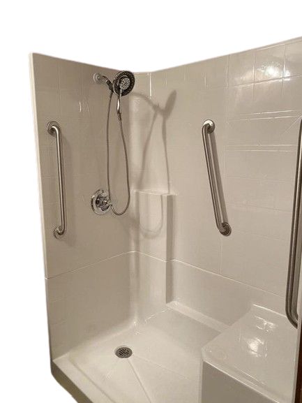 Laurel Mountain Loudon Low Threshold 3-Piece Alcove Shower Kit (Common: 60-in x 32-in; Actual: 60-in x 32-in)