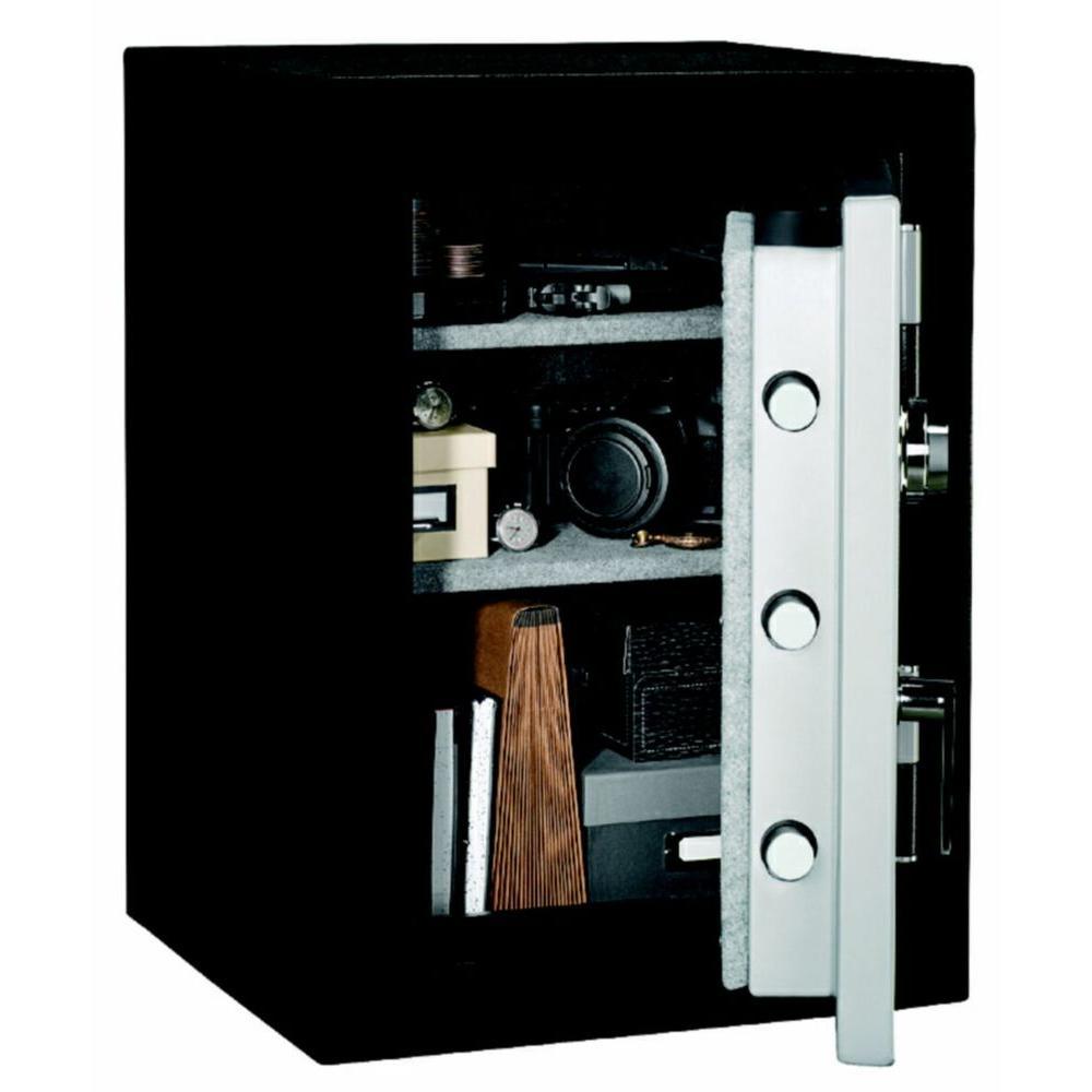 Elite Executive Fire Safe with Electronic Lock in Matte Black/Silver - Super Arbor
