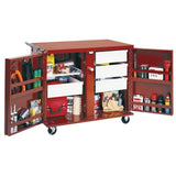 Crescent Jobox 43 in. W x 27 in. D 2-Drawer Heavy Duty Steel Rolling Workbench Cabinet