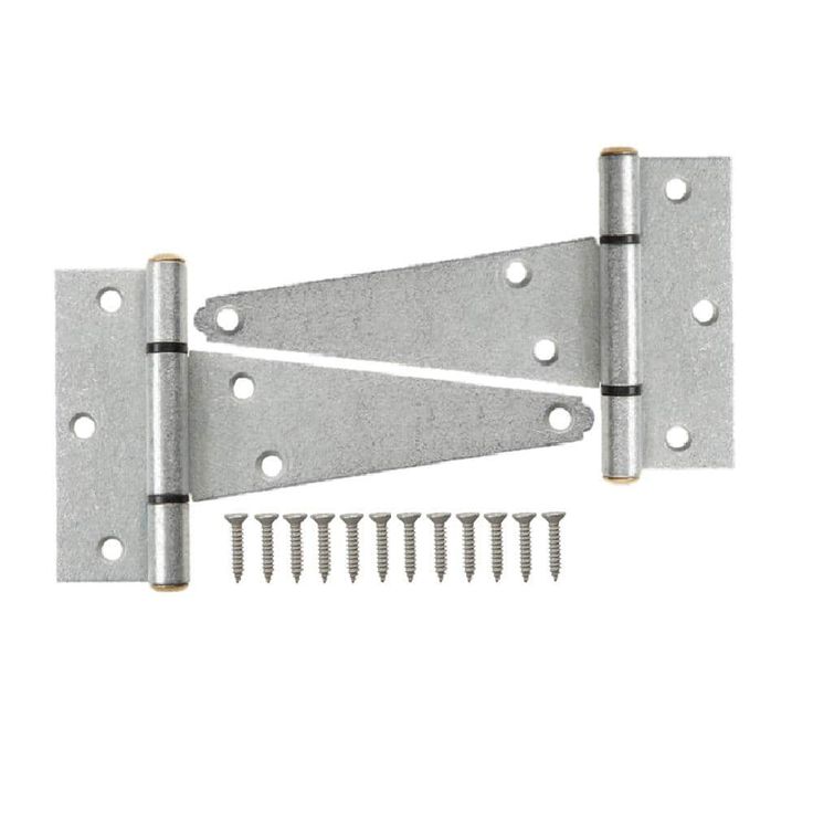 Everbilt 4 in. Galvanized Heavy-Duty Gate Tee Hinge (2-Pack)