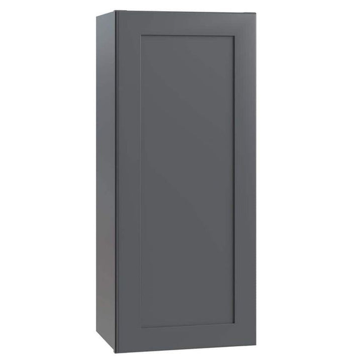 Home Decorators Collection Newport 15 in. W x 12 in. D x 42 in. H Assembled Plywood Wall Kitchen Cabinet in Deep Onyx with Soft Close