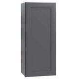 Home Decorators Collection Newport 18 in. W x 12 in. D x 36 in. H Assembled Plywood Wall Kitchen Cabinet in Deep Onyx with Soft Close