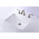 Dahlia Series 7.5 in. Ceramic Undermount Sink Basin in White - Super Arbor