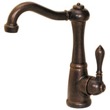 Seurat All-in-One Drop-In Copper 15 in. Single Bowl Copper Bar Sink with Pfister Bronze Faucet and Drain