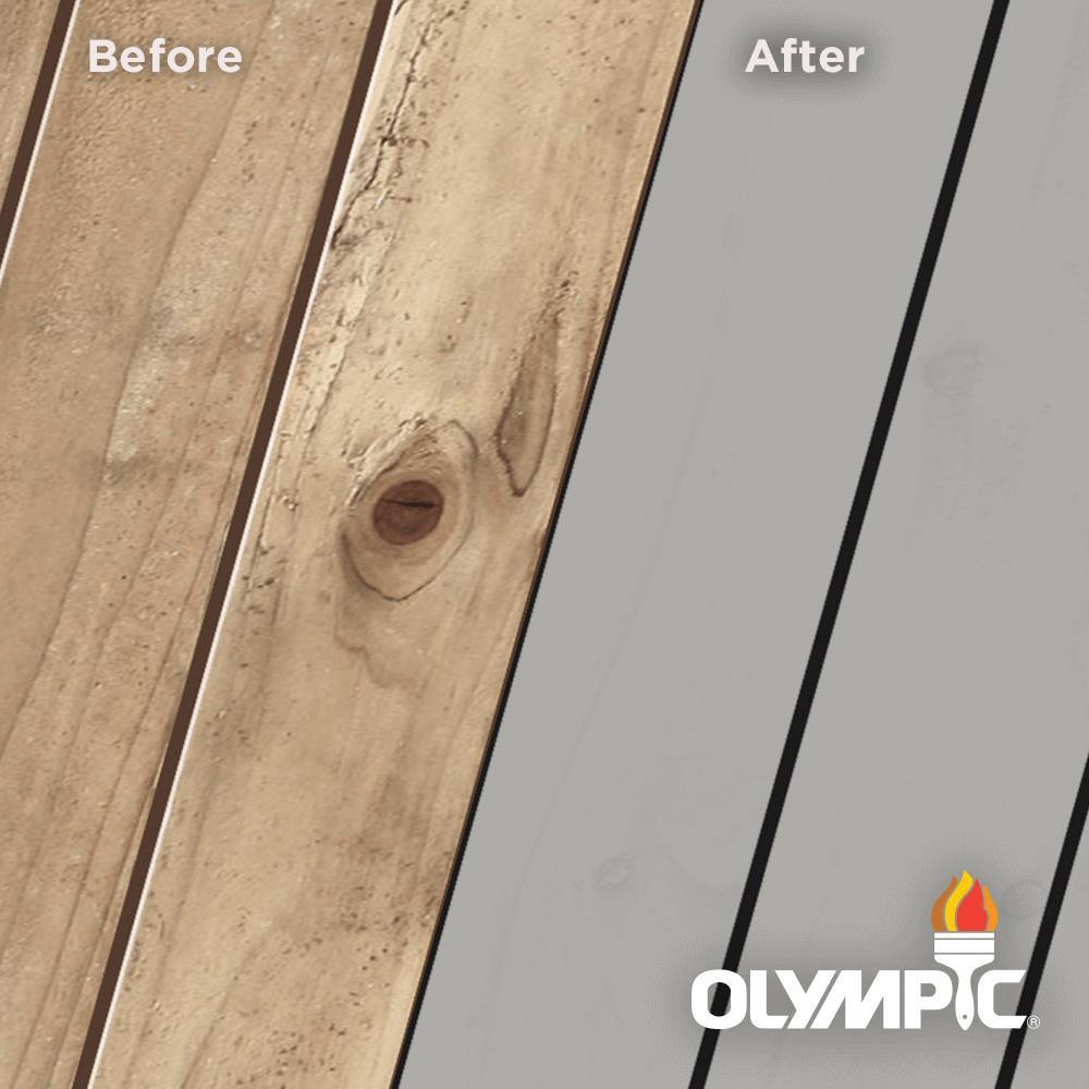 Olympic Maximum 5 gal. Stonehedge Solid Color Exterior Stain and Sealant in One - Super Arbor