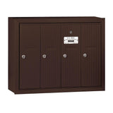 3500 Series Sandstone Surface-Mounted Private Vertical Mailbox with 4 Doors - Super Arbor