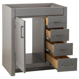 Westcourt 30 in. W x 21 in. D Bathroom Vanity Cabinet Only in Sterling Gray - Super Arbor