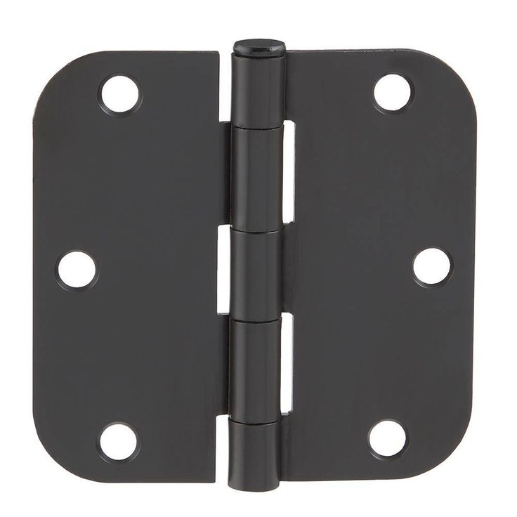 3-1/2 in. x 5/8 in. Radius Oil-Rubbed Bronze Door Hinge Value Pack (48 per Pack)
