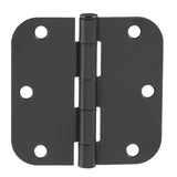 3-1/2 in. x 5/8 in. Radius Oil-Rubbed Bronze Door Hinge Value Pack (48 per Pack)