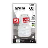 60-Watt Equivalent T3 Spiral Non-Dimmable GU24 Base Compact Fluorescent CFL Light Bulb, Cool White 4100K