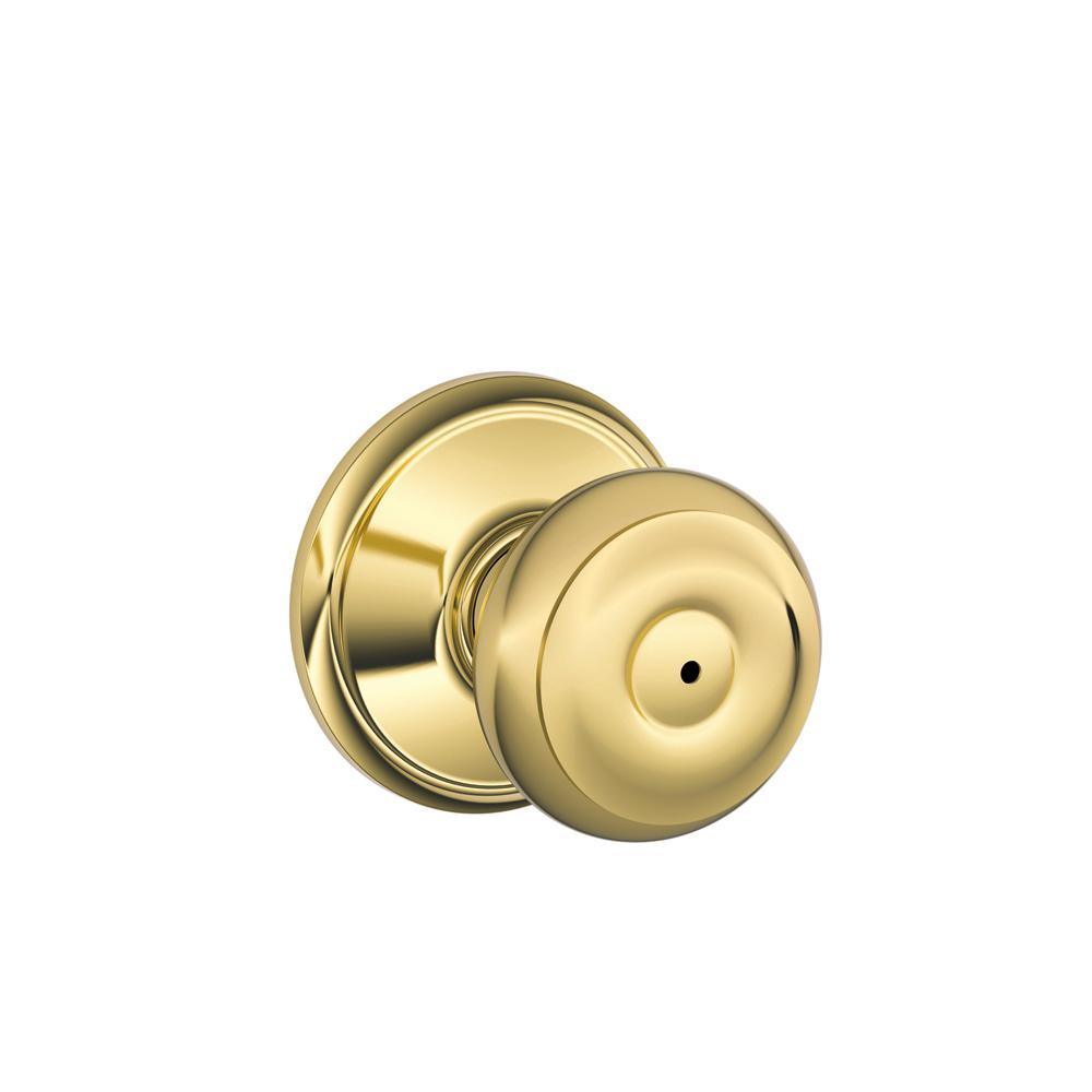 Georgian Satin Nickel Privacy Bed/Bath Door Knob - Super Arbor