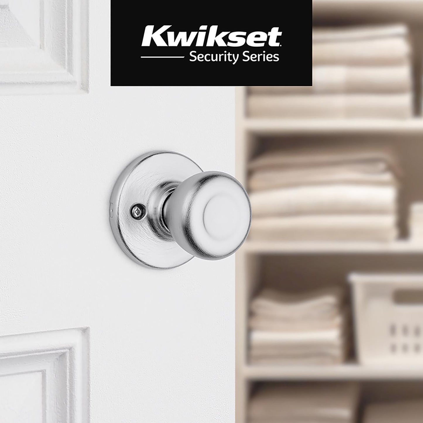 Kwikset Tylo Satin Chrome Dummy Knob – Right or Left Handed