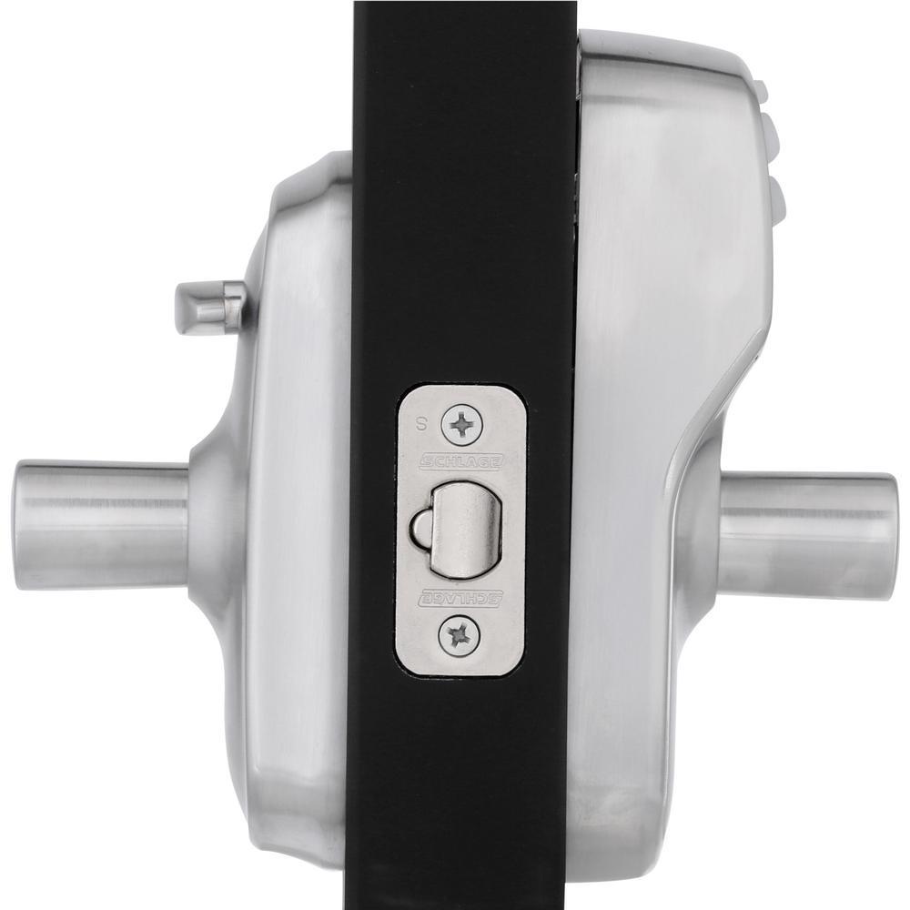 Plymouth Satin Chrome Electronic Door Lock with Elan Door Lever - Super Arbor