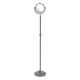 Allied Brass 10.5-in x 68-in Satin Chrome Double-Sided Magnifying Freestanding Vanity Mirror