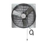 5088 CFM Silver Electric Powered Gable Mount Shutter Fan/Vent - Super Arbor