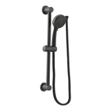 4-Spray 4 in. Eco-Performance Handheld Handshower with Slidebar in Brushed Nickel