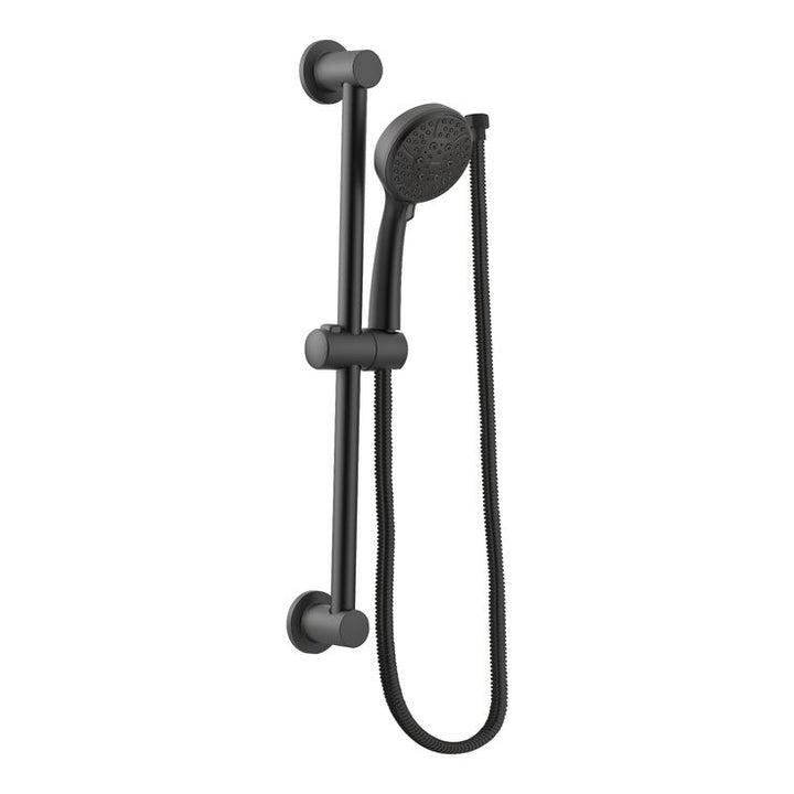 4-Spray 4 in. Eco-Performance Handheld Handshower with Slidebar in Brushed Nickel