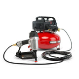 6 Gal. 150 PSI Portable Electric Air Compressor, 16-Gauge Nailer, 18-Gauge Nailer and 3/8 in. Stapler Combo Kit (3-Tool) - Super Arbor