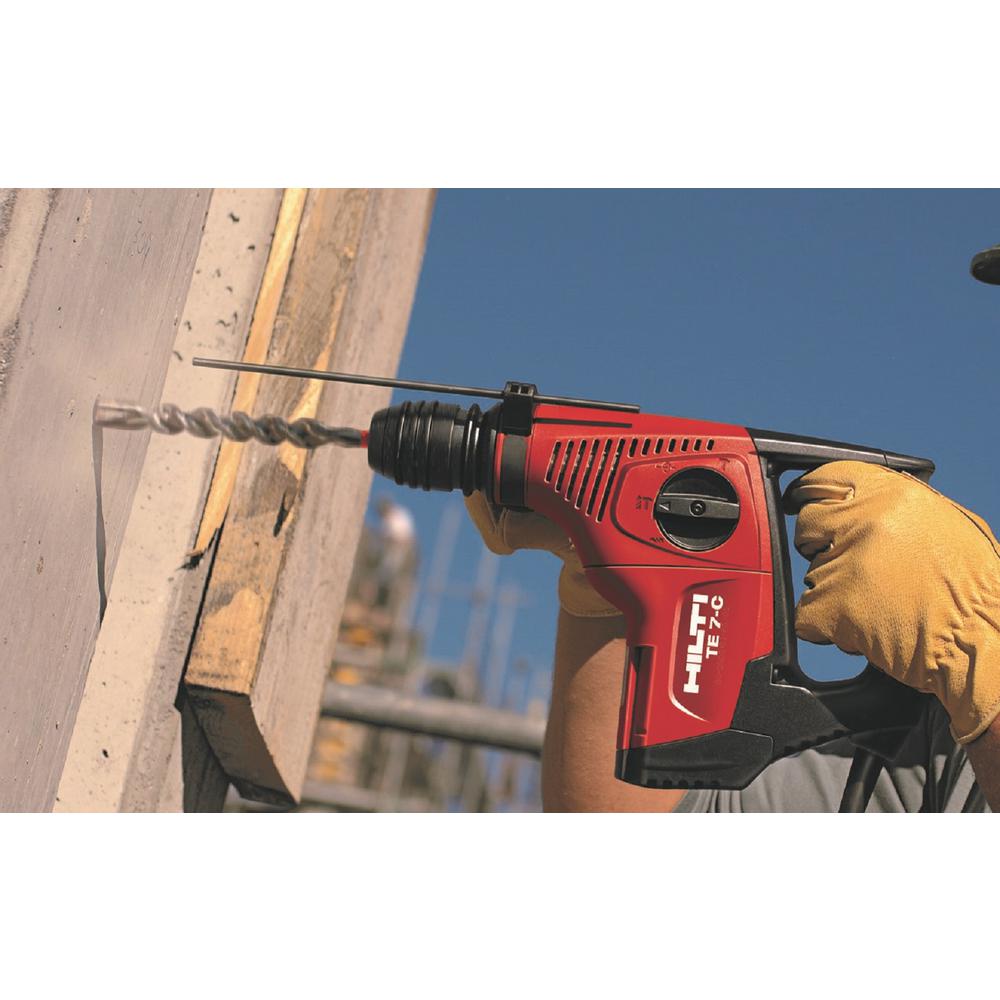 120-Volt SDS-Plus TE 7-C Corded Rotary Hammer Drill Kit with 2 TE-CX Hammer Drill Bits - Super Arbor