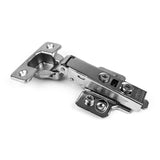 110-Degree 35 mm Full Overlay Soft Close Frameless Cabinet Hinges with Installation Screws (30-Pairs)