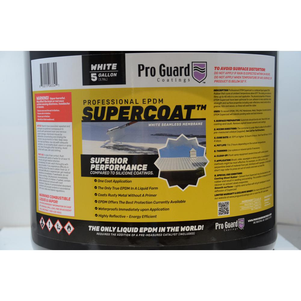 Supercoat 5 Gal. White Roof Coating - Super Arbor