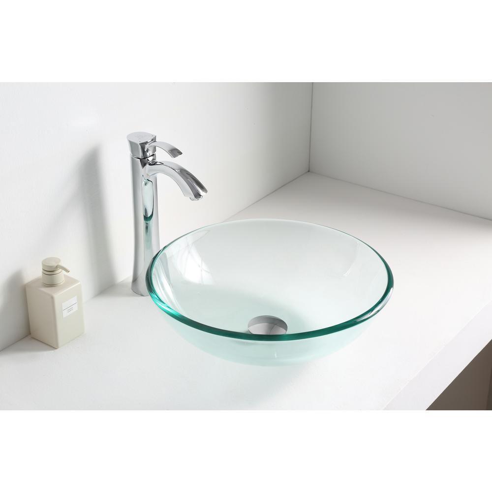Etude Series Vessel Sink in Lustrous Clear - Super Arbor