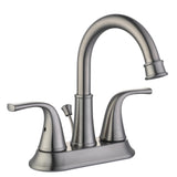Bettine 4 in. Centerset 2-Handle High-Arc Bathroom Faucet in Brushed Nickel - Super Arbor