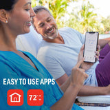 Wi-Fi Smart Color 7-Day Programmable Smart Thermostat with Color-Changing Touchscreen Display - Super Arbor