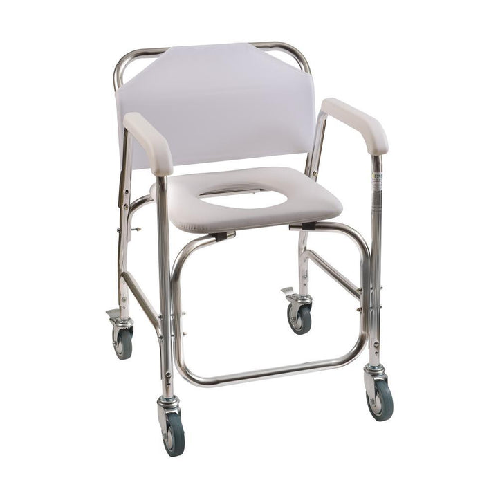 Shower Transport Chair in White - Super Arbor