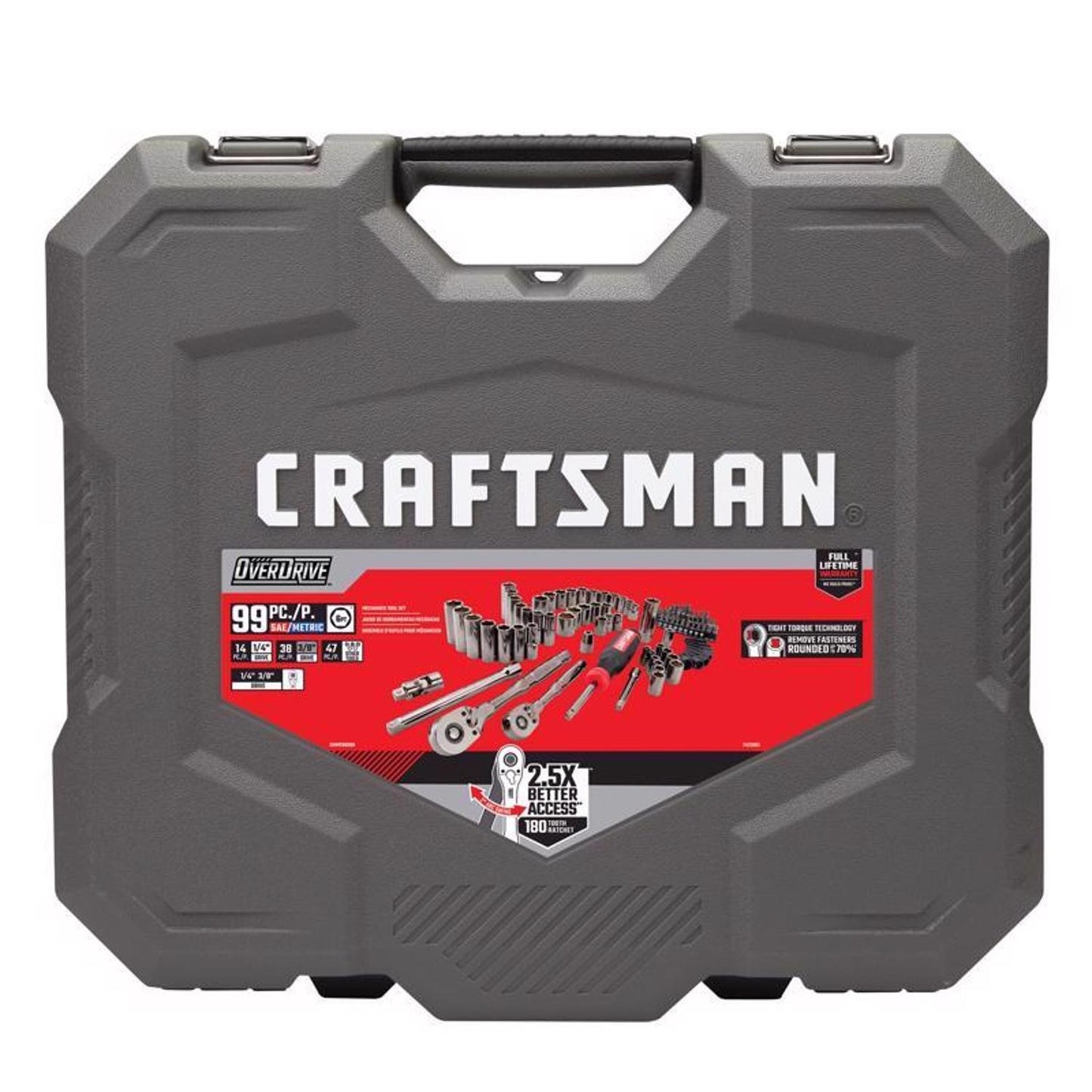 Craftsman OVERDRIVE 99 pc Metric/SAE Mechanic's Tool Set