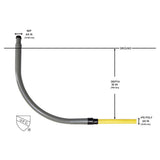 Underground 3/4 in. x 100 ft. IPS Polyethylene Gas Pipe New Install Kit, Two 3/4 in. Couplers, Two 3/4 in. Meter Risers - Super Arbor