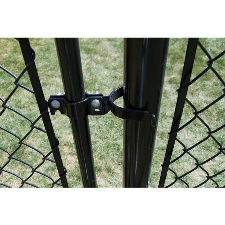 Everbilt Black Coated Fork Latch fits 2-3/8 in. Post