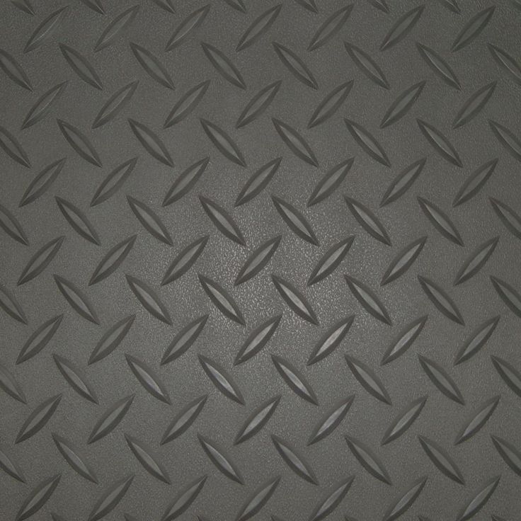 Diamond Deck 7.5 ft. x 10 ft. Charcoal Textured PVC Floor Mat