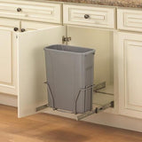 Knape & Vogt 20-Quart Plastic Pull Out Trash Can