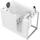 Safe Premier 52.3 in. x 60 in. x 30 in. Right Drain Walk-in Air and Whirlpool Bathtub in White - Super Arbor