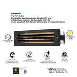 6-Watt Black Outdoor Integrated LED Step Landscape Well Light - Super Arbor